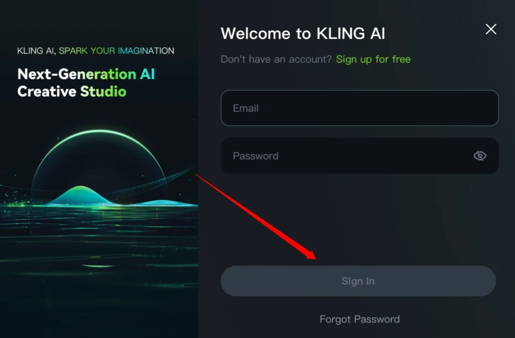 Kling ai login